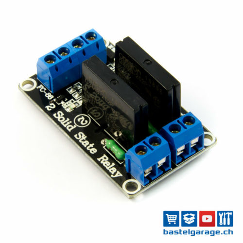 2-Kanal Solid State Relais Modul 5V für Arduino ...